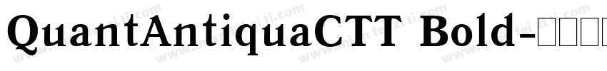 QuantAntiquaCTT Bold字体转换